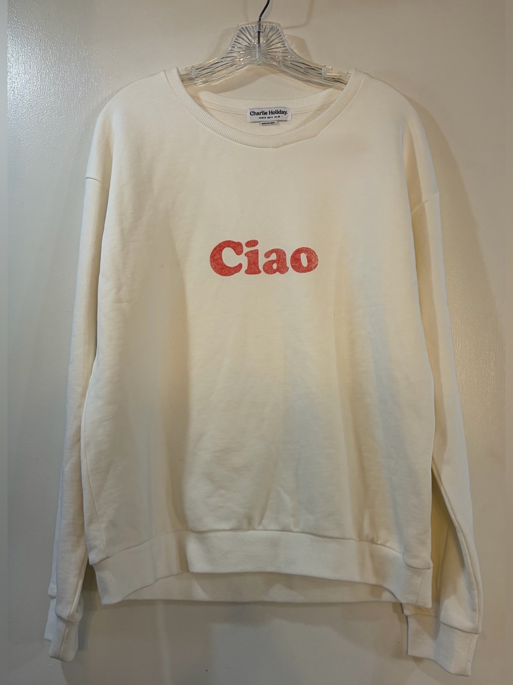 Charlie Holiday Ciao Crewneck Sweatshirt Size 6